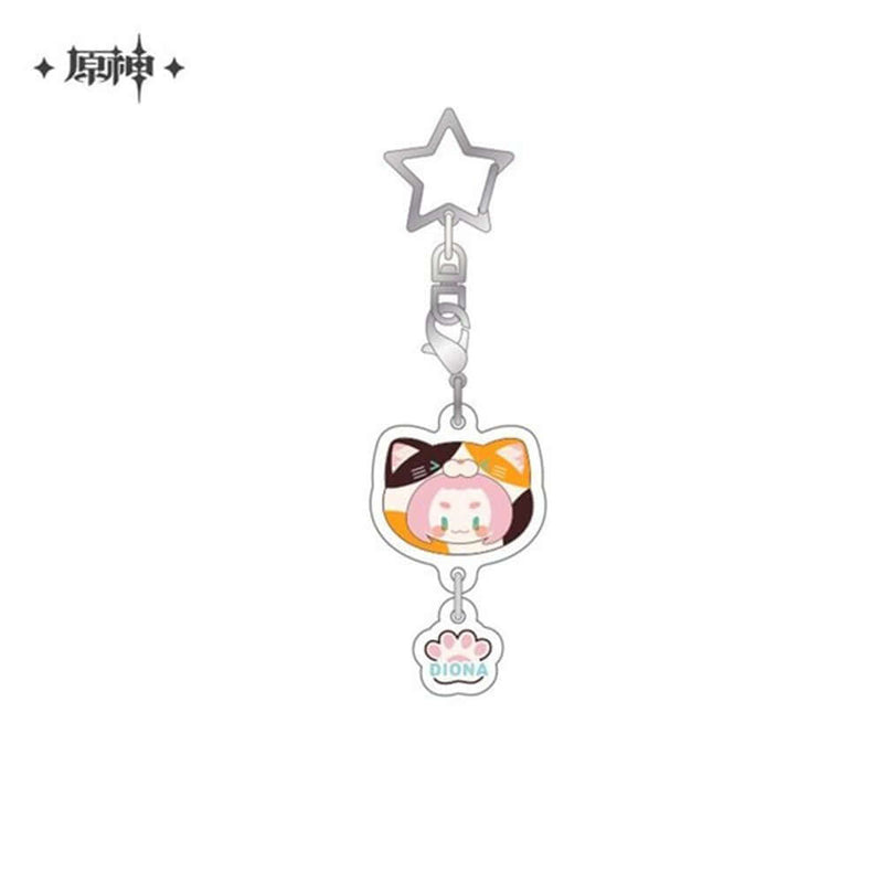 【新品】原神 テイワット動物園シリーズ アクリルキーホルダー 7個入りセット ディオナ / miHoYo 発売日:2024年12月31日