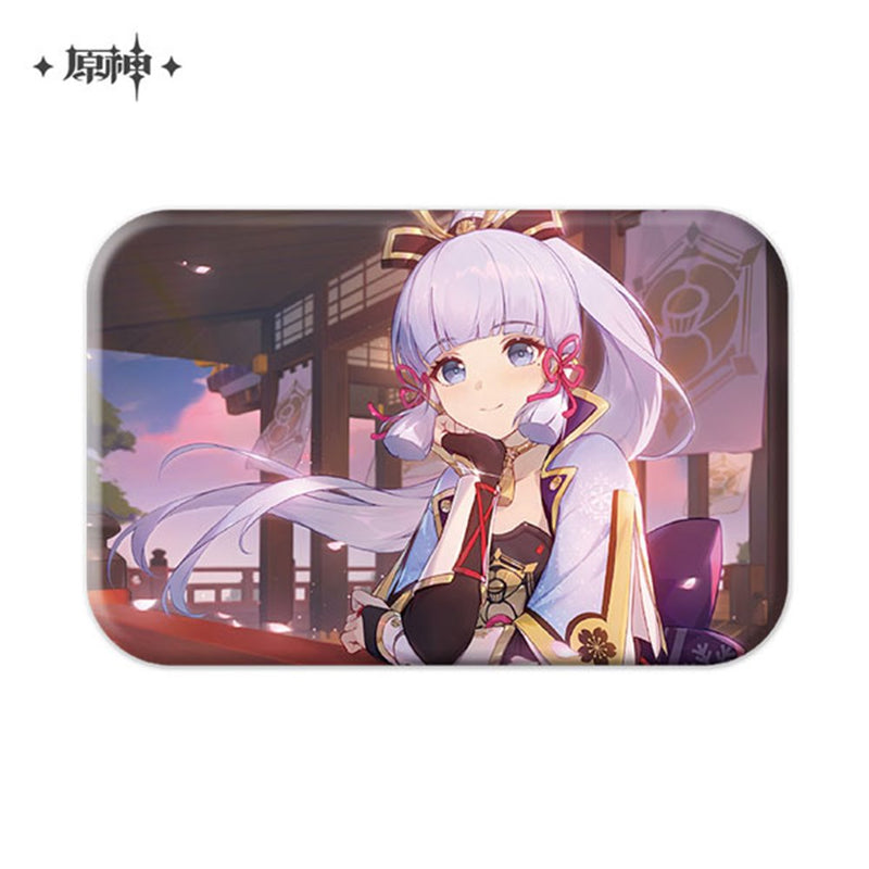 [New] Genshin Impact 2023 Real Event Series Square Can Badge Kamisato Ayaka / miHoYo