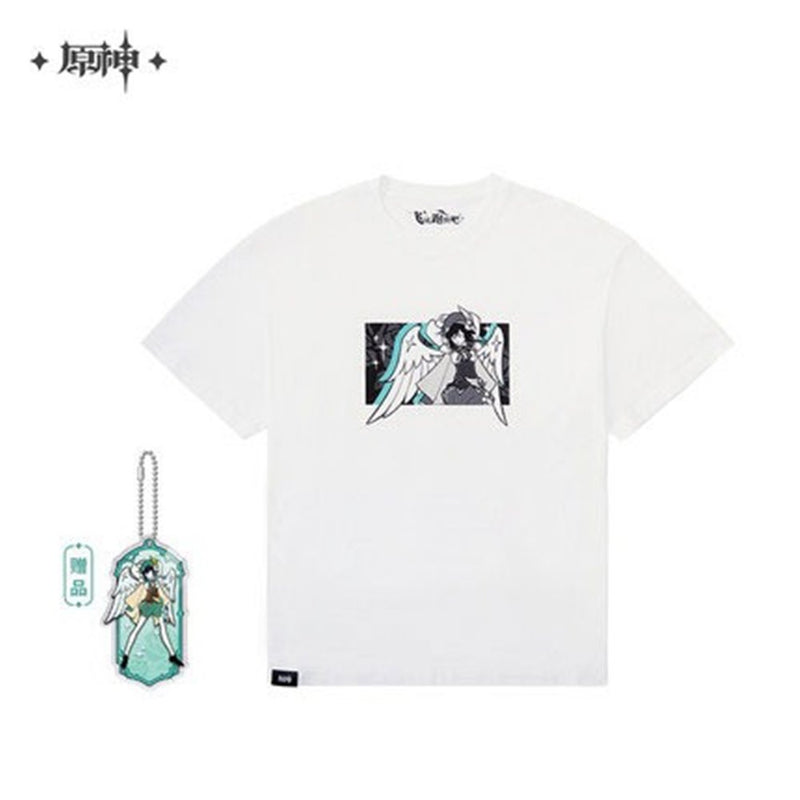 [New] Genshin Impact "Foolish Words of the Floating World" T-shirt Venti M / miHoYo