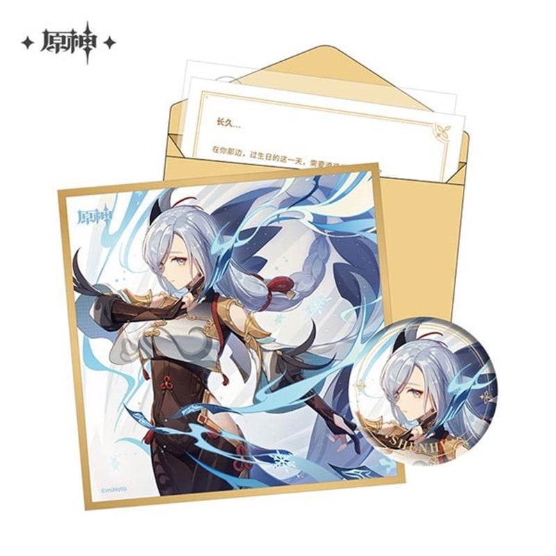 [New] Genshin Impact "Fated Day" Character Birthday Goods Set Shenhe / mihoyo