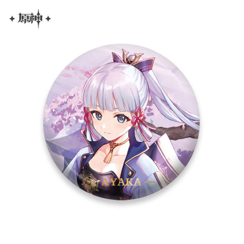 [New] Genshin Impact Character Can Badge Kamisato Ayaka / mihoyo