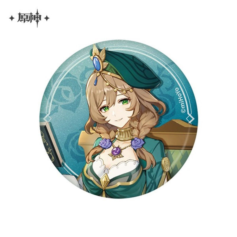 【新品】原神 テイワットスタイルシリーズ 缶バッジ 「葉に隠れし芳名」 リサ / mihoyo