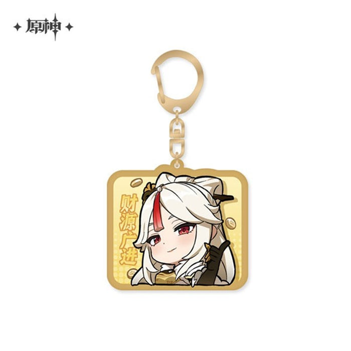 [Imported goods] HaraGami Deformed stamp series acrylic strap Gekko / miHoYo