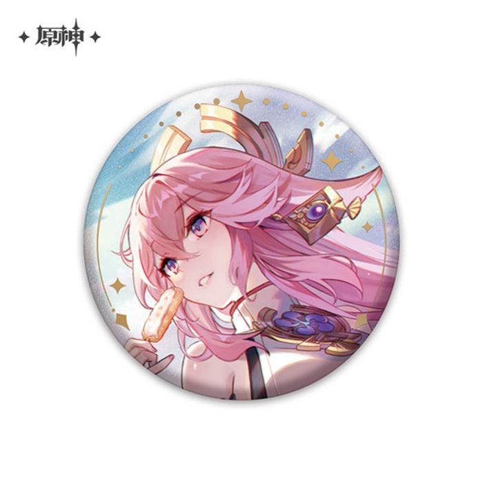 [Imported goods] Harakami: Itsukumon Giji Series character badges Yaejinko / miHoYo.