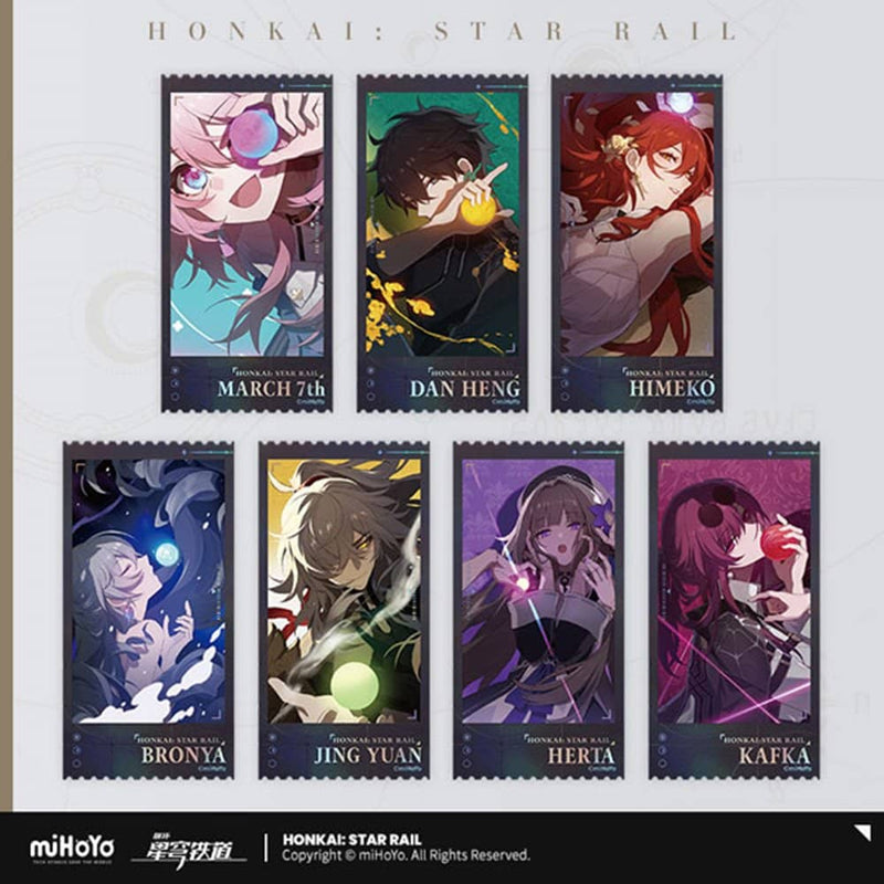 [New] Honkai: Star Rail Departure Countdown Series Hologram Commemorative Ticket Set / miHoYo