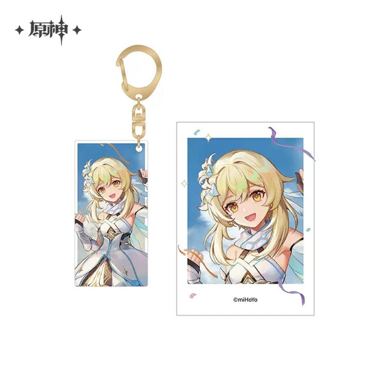 [New] Genshin Impact 2023 Carnival Reunion Series Character Acrylic Strap & Cheki-style Card 1st Anniversary Keqing / miHoYo