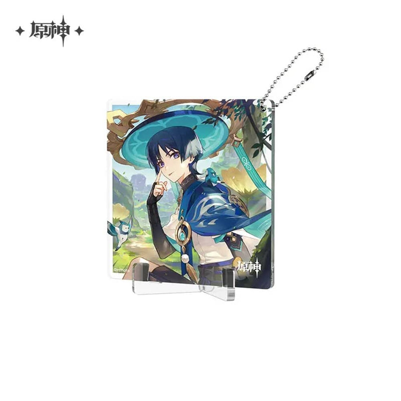 [New] Genshin Impact "Fateful Day" Series Acrylic Coaster with Ball Chain Wanderer / miHoYo