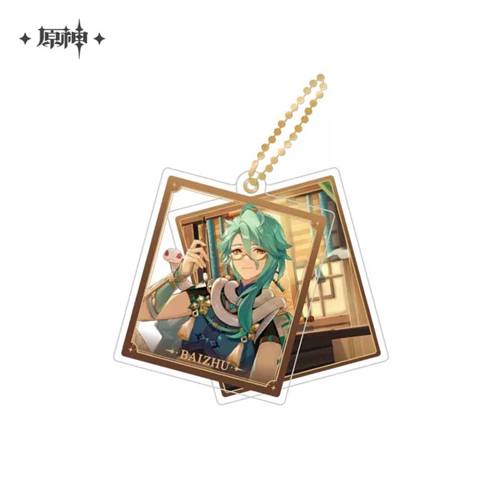 新品】原神 キャラ2枚重ねアクリルストラップ 白朮 / miHoYo — アキバ