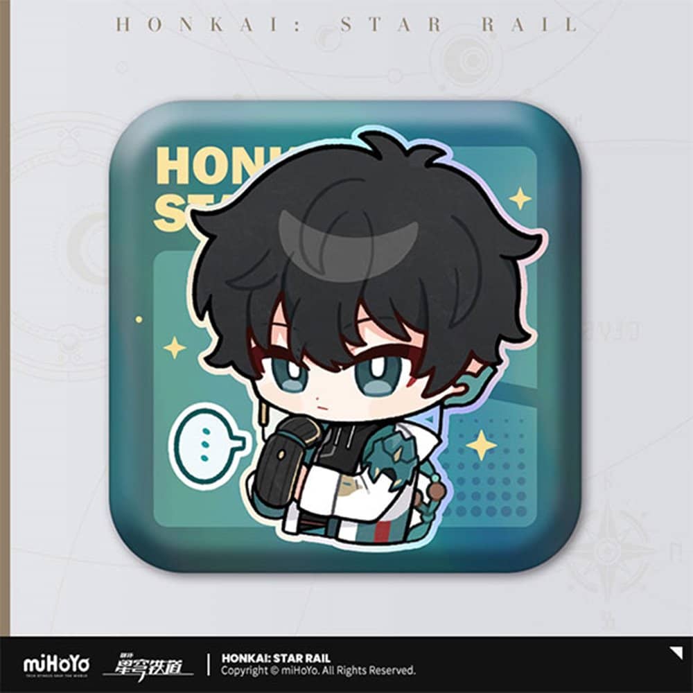 崩壊スターレイル スタレ TGS 秩父鉄道 丹恒 缶バッジ 非売品 新品】崩壊：スターレイル パムの展示館シリーズ スクエア缶バッジ 丹