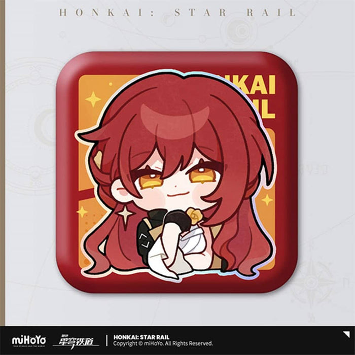 [Imported item] Collapse: Starrail Pam's Exhibition Hall Series Square Can Badge Himeko / miHoYo