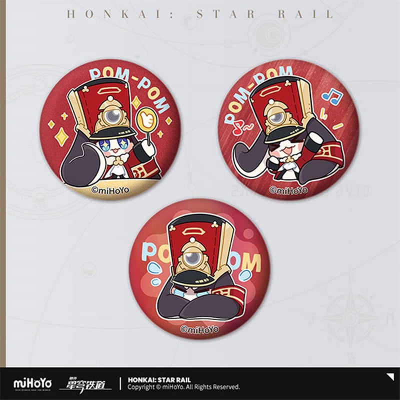 [New] Honkai: Star Rail Pam's Exhibition Hall Series Can Badge Set Pam / miHoYo