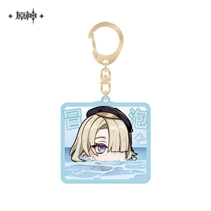 [Imported Item] Genshin Deformed Stamp Series Character Acrylic Strap Fontaine Court Fremine / miHoYo