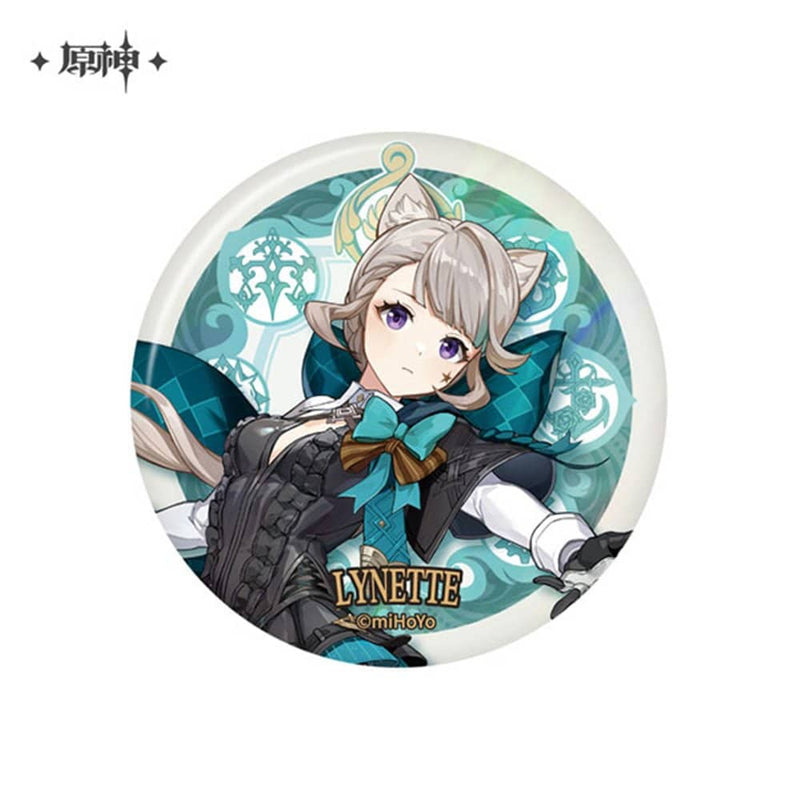 [New] Genshin Impact Fontaine Court Series Character Can Badge Lynette / miHoYo