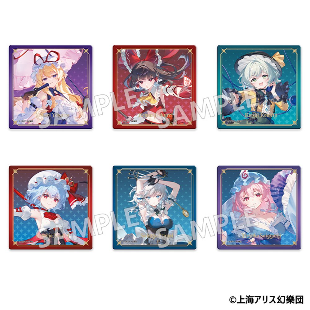 新品】東方Project トレーディングアクリルコースター 1BOX(6枚入り