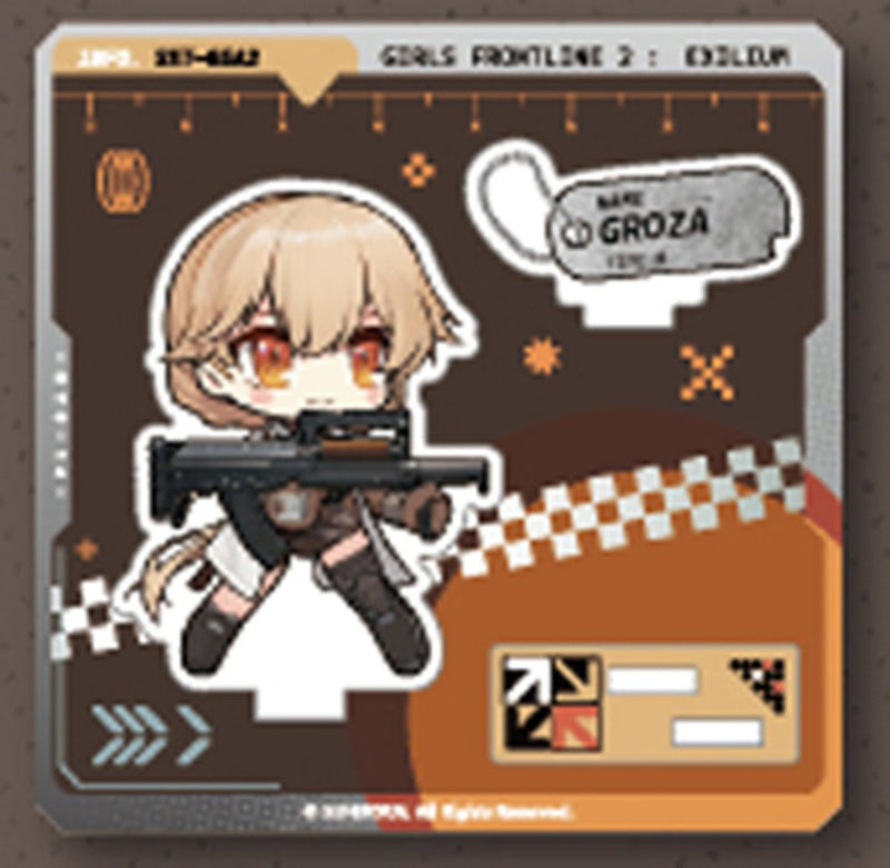 【新品】ドールズフロントライン2 Maidjumpコラボカフェ デフォルメアクリルスタンド グローザ / MaidJump