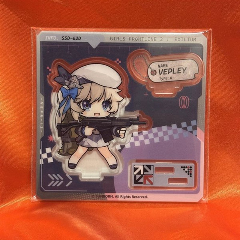 【新品】ドールズフロントライン2 Maidjumpコラボカフェ デフォルメアクリルスタンド ヴェプリー / MaidJump