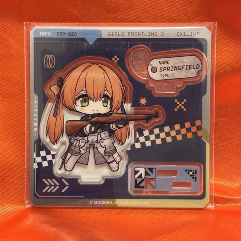 【新品】ドールズフロントライン2 Maidjumpコラボカフェ デフォルメアクリルスタンド スプリングフィールド / MaidJump