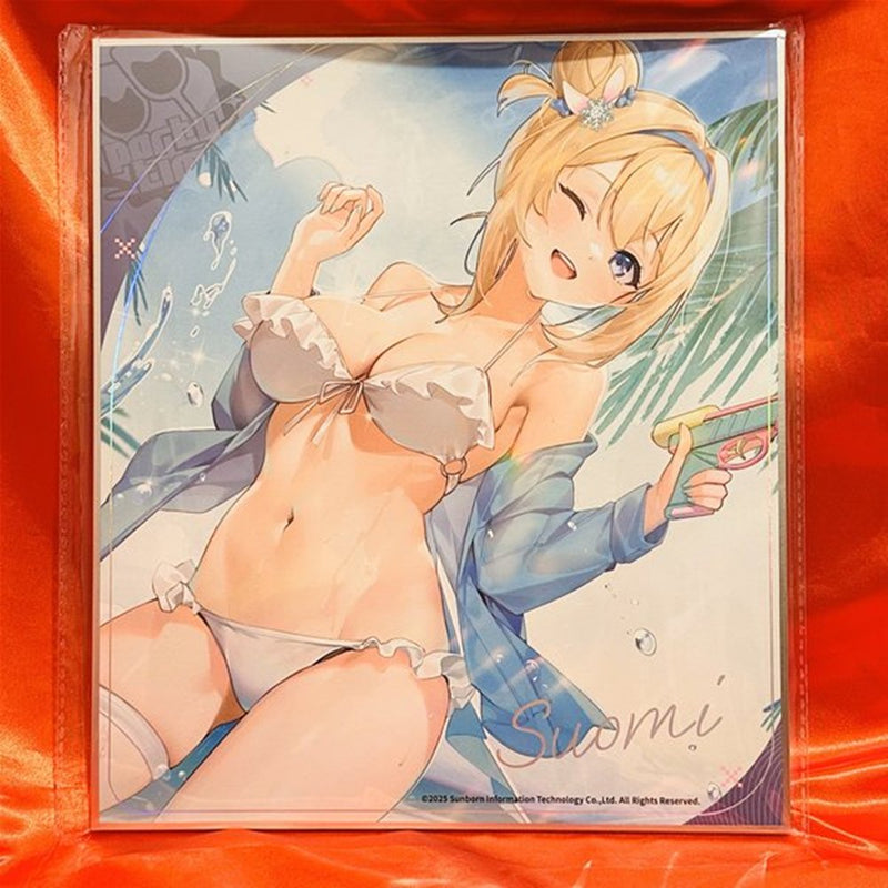 【新品】ドールズフロントライン2 Maidjumpコラボカフェ BIGサイズ色紙 スオミ / MaidJump