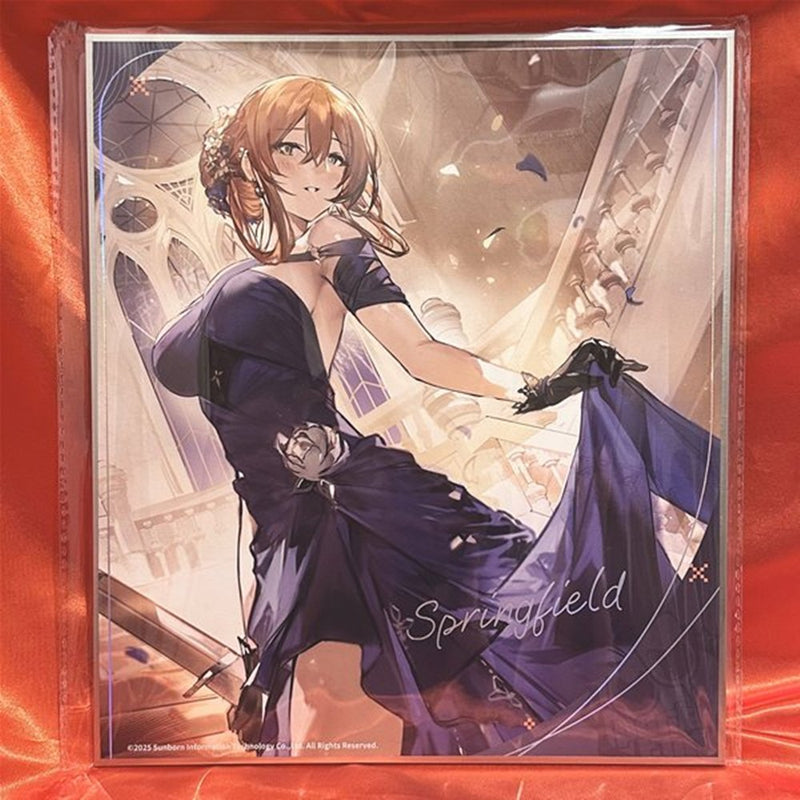 【新品】ドールズフロントライン2 Maidjumpコラボカフェ BIGサイズ色紙 スプリングフィールド / MaidJump