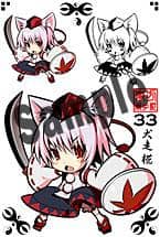 [New Product] Touhou Sticker (Postcard) Inubashiri Momiji / D-east