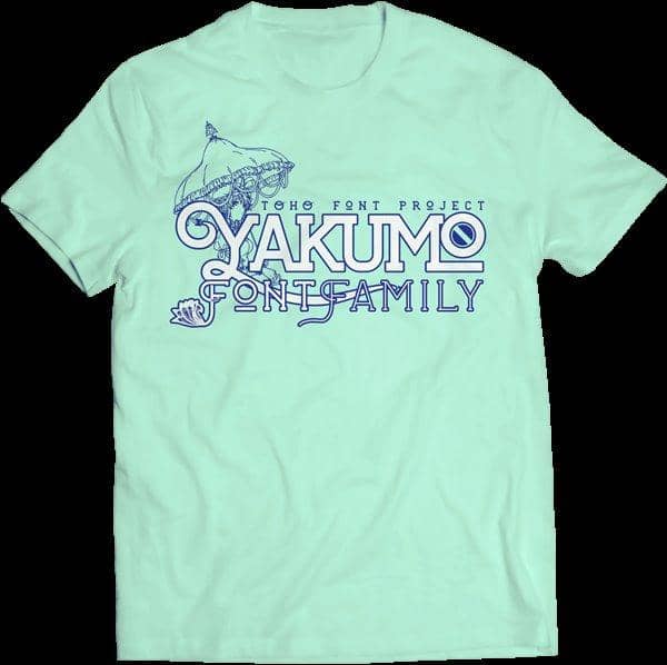 [New] Yakumo Family Font Swamp T-shirt M-Yellow / HeArtx Release Date: 2017-05-07