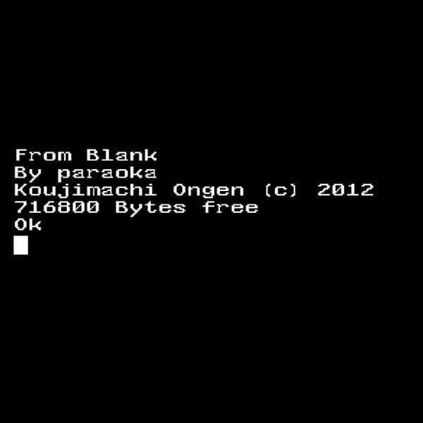 【新作】from Blank / Kojimachi音源发布日期：2017-11-19