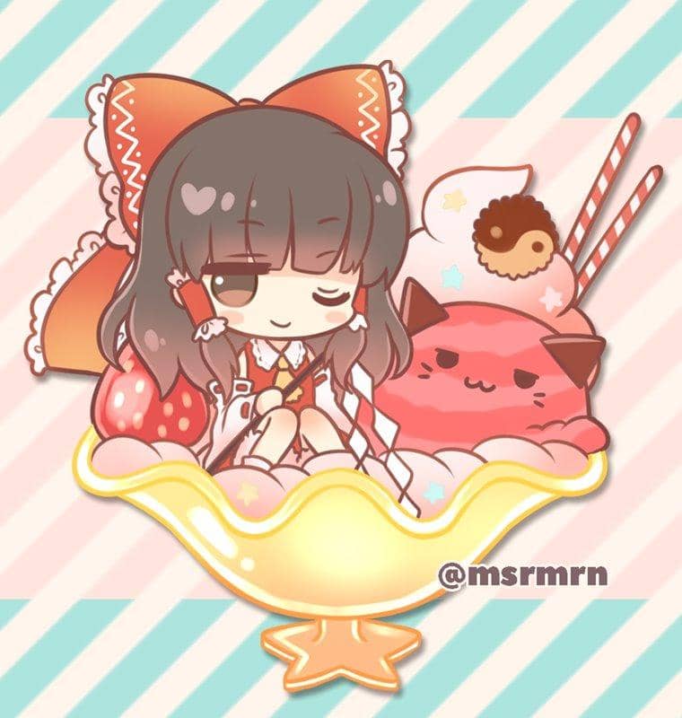 【新品】東方じとパフェコレクション・霊夢 / ましゅまろミルフィ 発売日:2018年12月頃