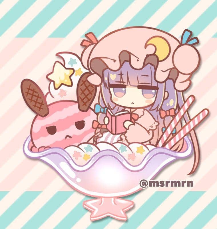 【新品】東方じとパフェコレクション・パチュリー / ましゅまろミルフィ 発売日:2018年12月頃