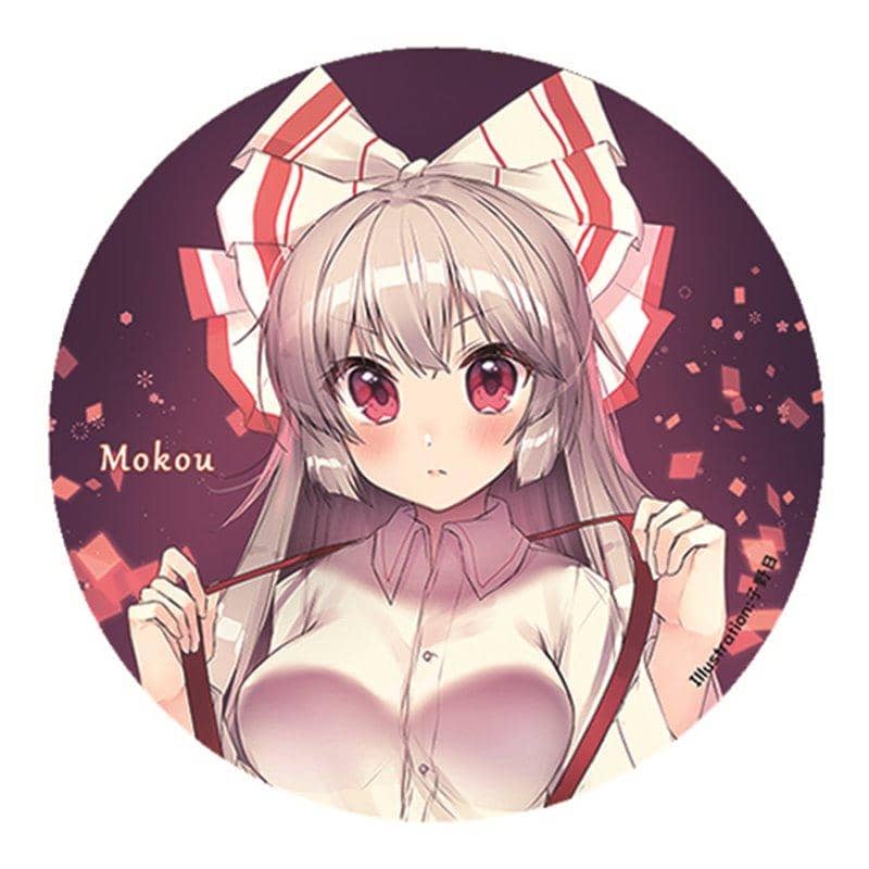 【新品】すなめりドリル缶バッジ(作画・子野日) 妹紅 / すなめりドリル 発売日:納品次第