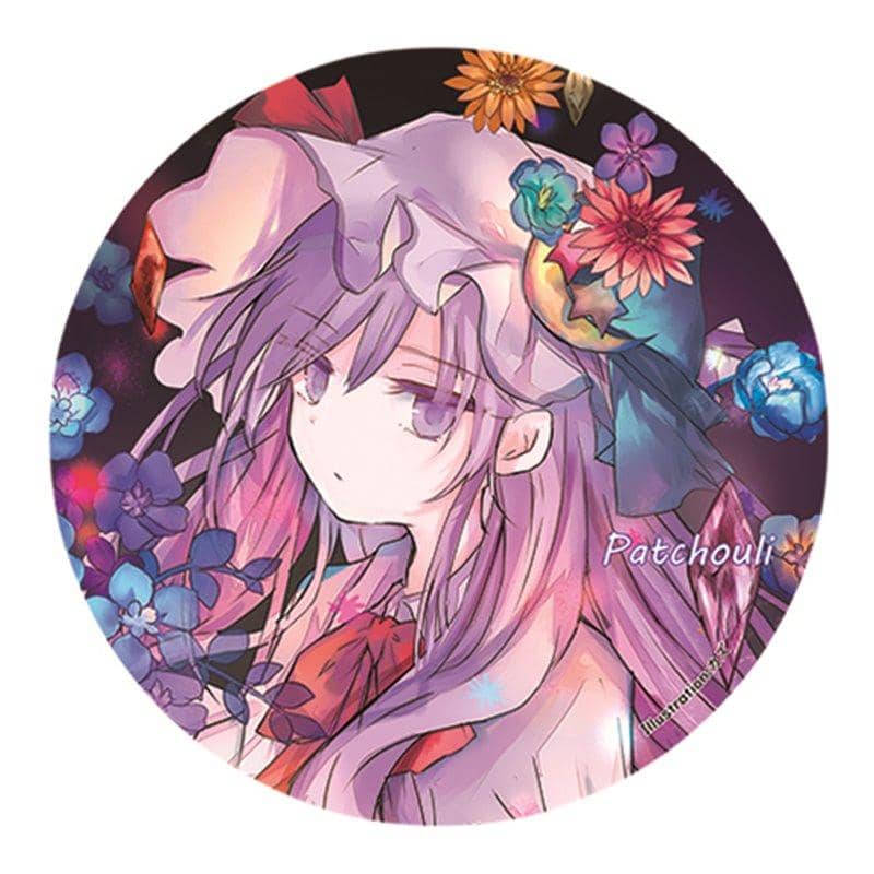 【新品】すなめりドリル缶バッジ(作画・カズ) パチュリー(カズ)21-04 / すなめりドリル 発売日:2021年05月頃