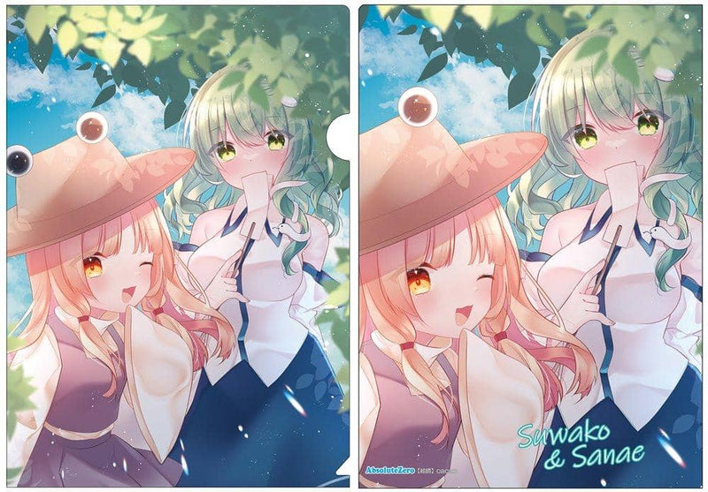 【新品】東方クリアファイル　諏訪子＆早苗６ / AbsoluteZero 発売日:2021年10月頃