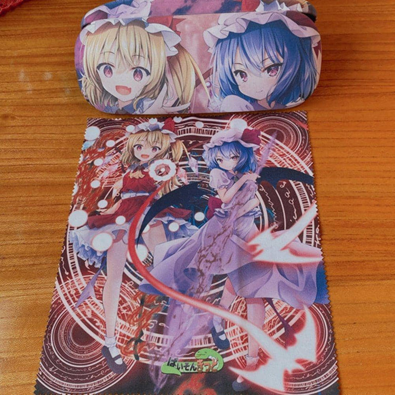 【新品】東方project「レミリア スカーレット8-2、フランドール スカーレット8-2」眼鏡ケース（クロス付） / ぱいそんきっど 発売日:2021年11月頃