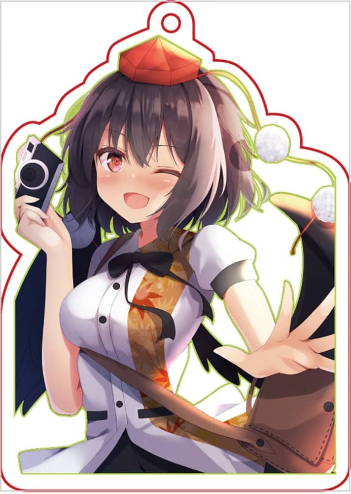 【新品】東方project「射命丸 文8-4」アクリルキーホルダー / ぱいそんきっど 発売日:2021年12月頃