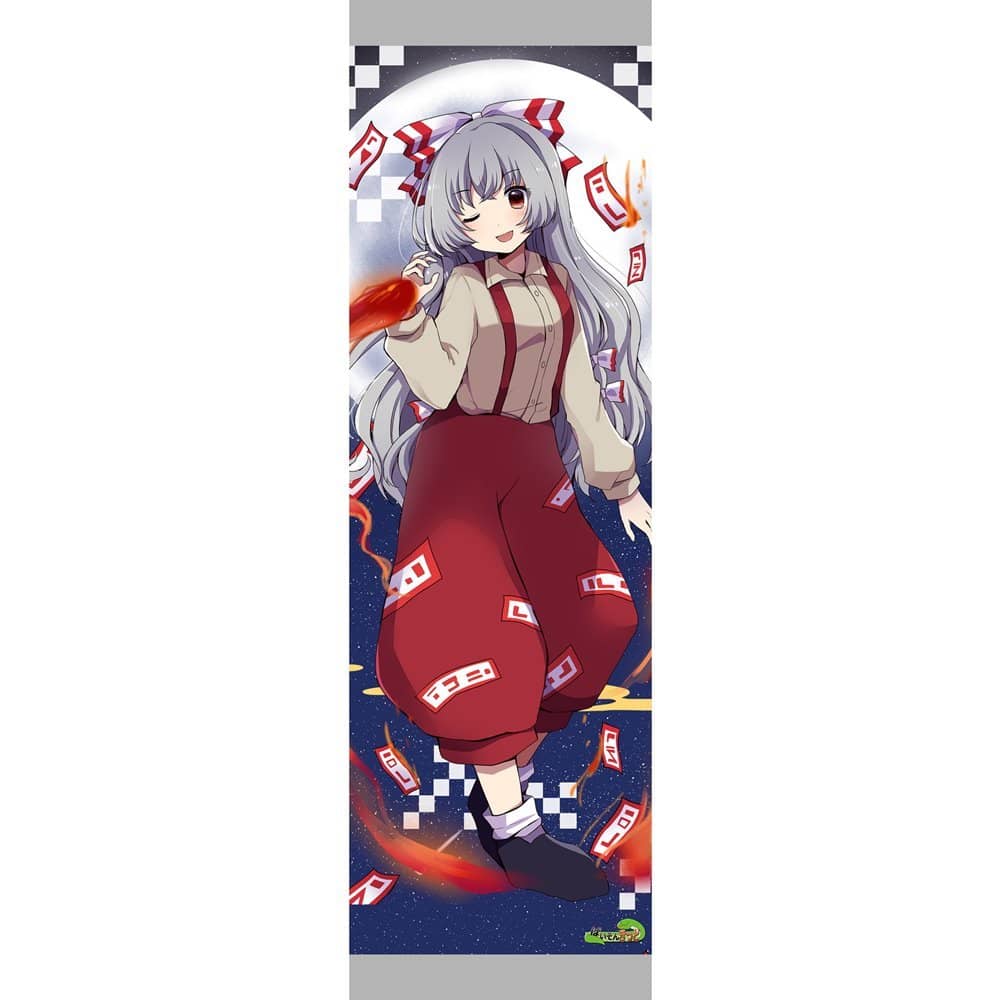東方Project、藤原妹紅 新品】東方project「藤原 妹紅9-2」特大タペストリー（キラキラtex仕様