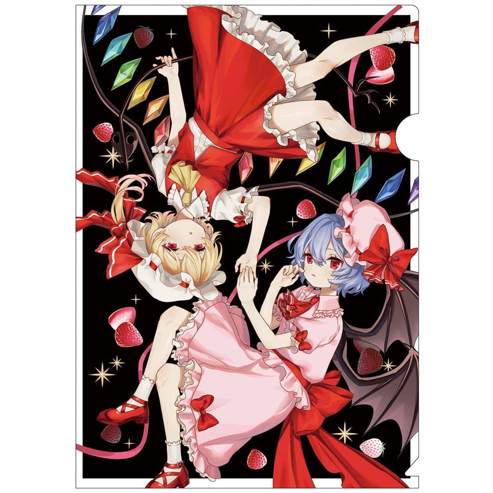 東方project レミリア　フラン　パジャマ　クリアファイル　QA00 新品】東方クリアファイル レミリア＆フランドール1 / AbsoluteZero