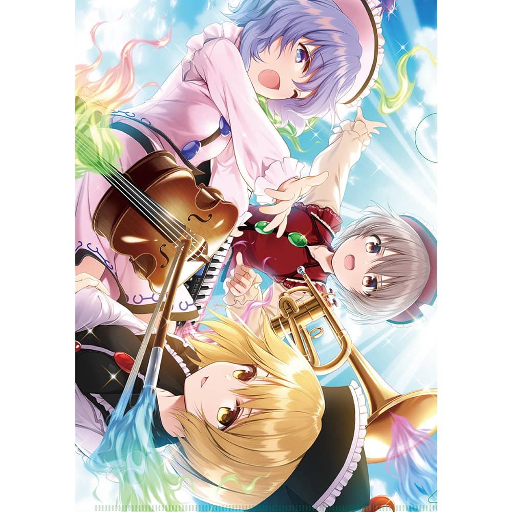 #ゆんの気まぐれオークション　（梅）　キラ11種　3キャラ 新品】東方ダンマクカグラ クリアファイル「幽霊楽団」（ルナサ