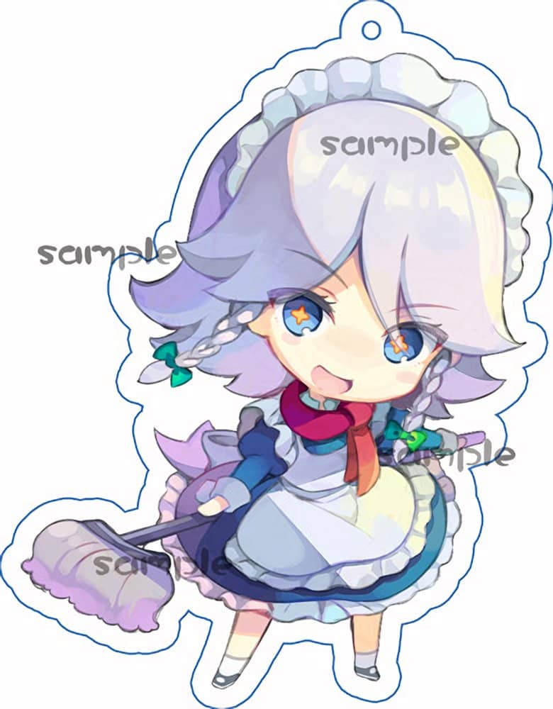 【新品】ちまきゃわ妖々夢キーホルダー／咲夜 / つたささ 発売日:2022年12月31日