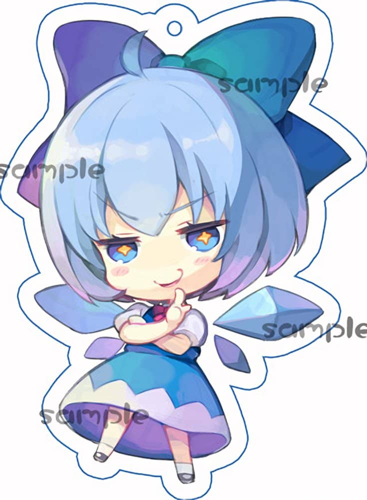 【新品】ちまきゃわ妖々夢キーホルダー／チルノ / つたささ 発売日:2022年12月31日