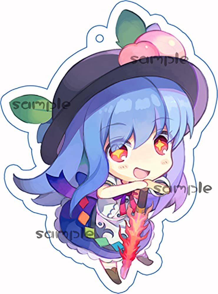 【新品】ちまきゃわ緋想天キーホルダー／天子 / つたささ 発売日:2021年08月31日