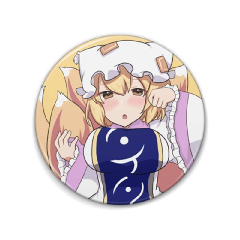 【新品】東方projectホログラムBIG缶バッジ　八雲藍 / しまりす。ぷらす 発売日:2023年06月25日