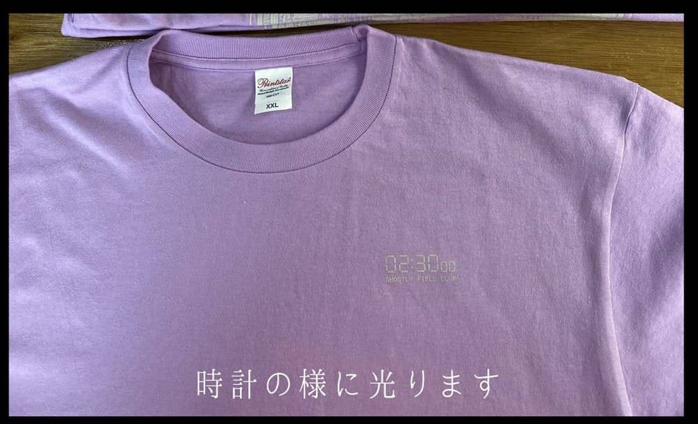 【新品】東方Project 伏見稲荷02:30 00 蓄光Tシャツ(ラベンダー) XXLサイズ / カタコトリ 発売日:2023年10月01日
