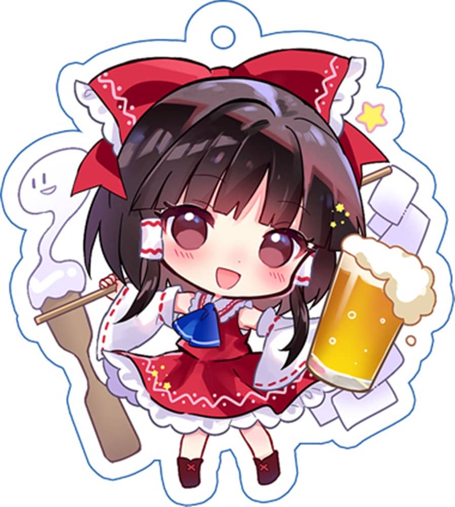 新品】宵酔い東方紺珠伝キーホルダー／霊夢 / つたささ 発売日:2023年