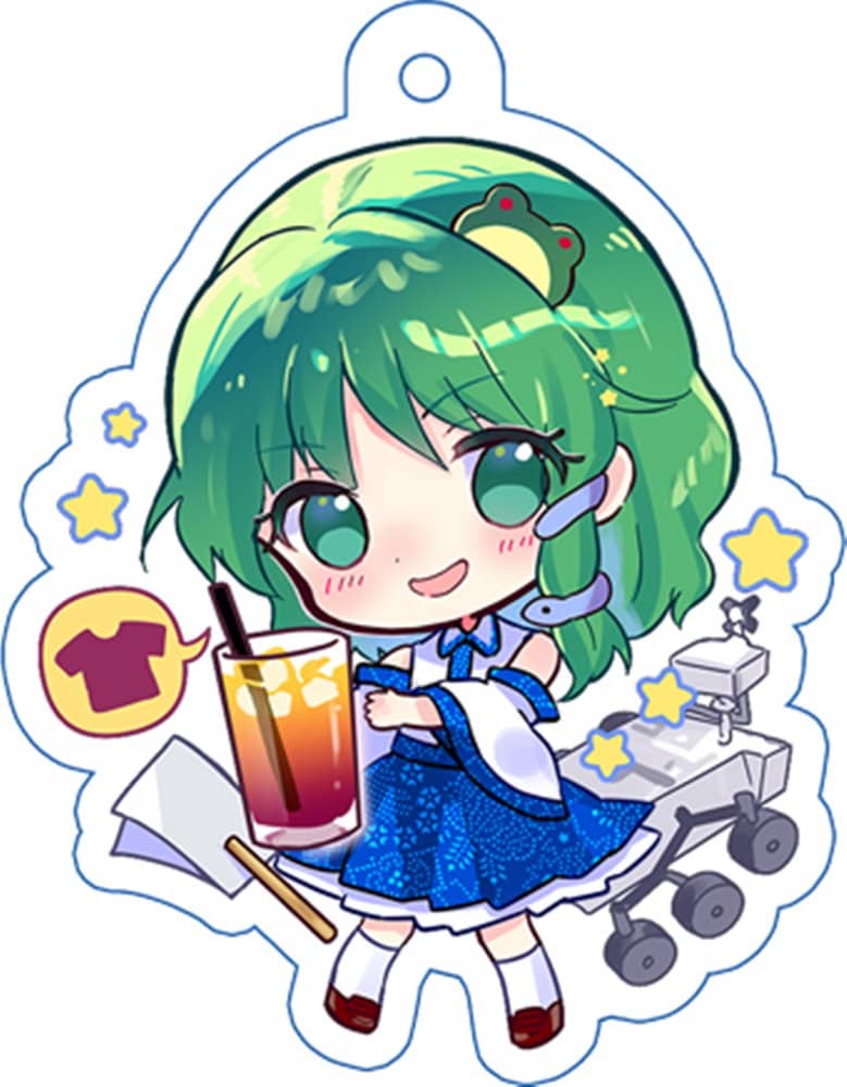 【新品】宵酔い東方紺珠伝キーホルダー／早苗 / つたささ 発売日:2023年11月頃