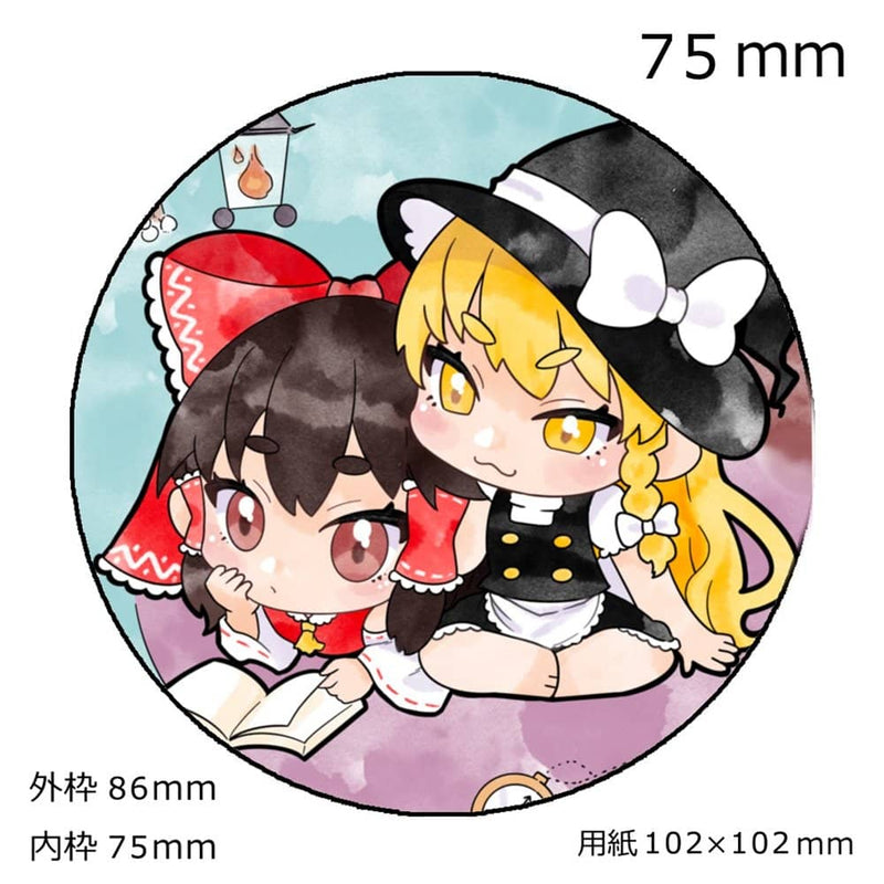 [新商品]东方Project 博丽灵梦＆雾雨魔理沙 BIG 罐徽章 / Manpuku-chan 发售日期：2023 年 10 月 18 日