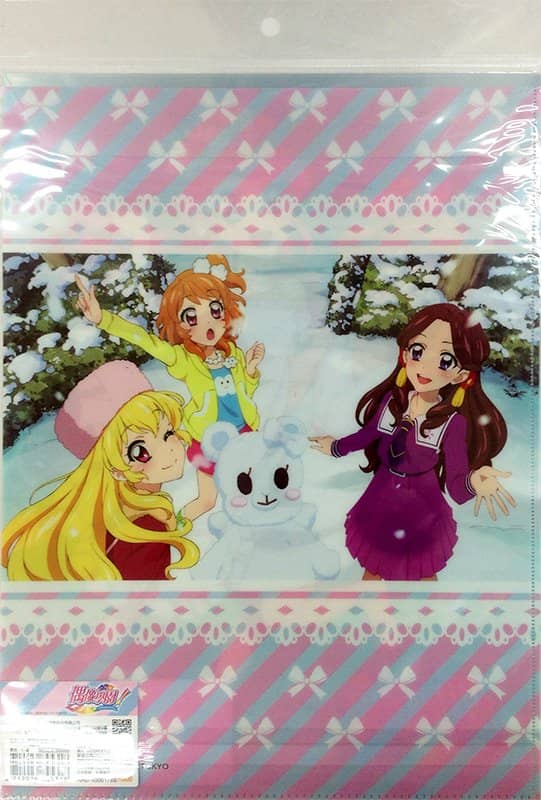 【中古・輸入品（新古品等）】台湾版 アイカツ! 透明文件夾信封 Ａ【平行輸入品】【狀態:本體S 包裝S】 / MUSE木棉花
