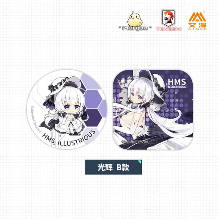 [Used] Azur Lane Can Badge-Illustrious [Parallel imports] [Condition: Body S Package S] / Aimon