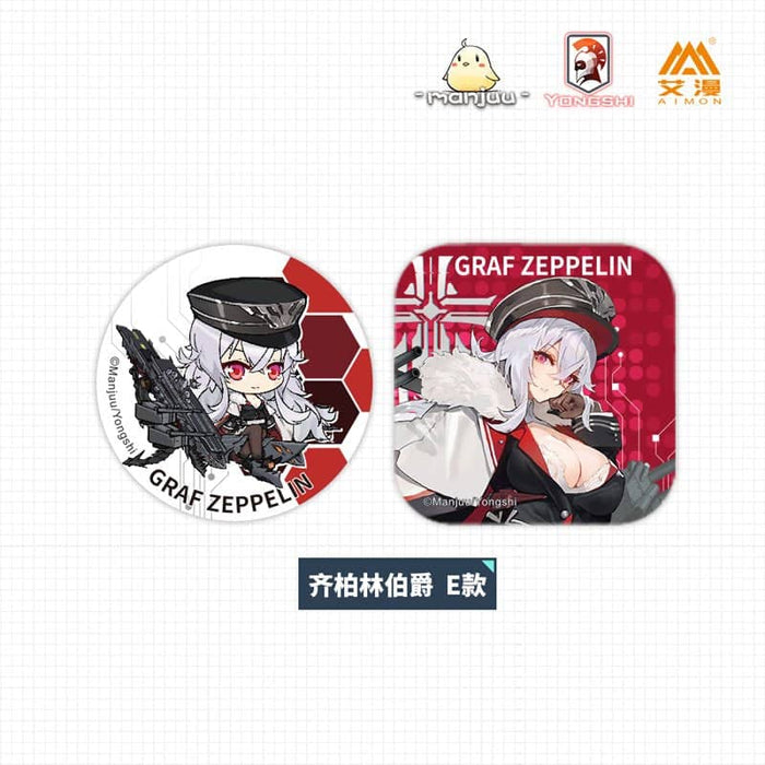 [Used] Azur Lane Can Badge-Graf Zeppelin [Parallel imports] [Condition: Body S Package S] / Aimon