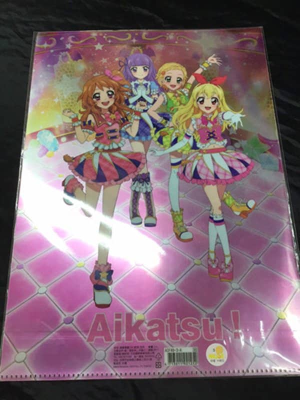 [Used & Imported (Like New, etc.)] Taiwan Edition Aikatsu! Metallic Clear File A [Parallel Import] [Condition: Main Body S, Package S] / MUSE 木棉花