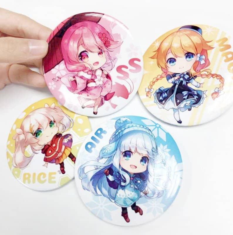 【新品】缶バッチセット　冬服屏東四天王 / 希萌創意有限公司 発売日:2019年03月16日