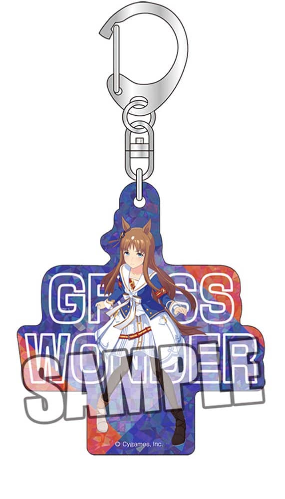 【新品】ウマ娘 プリティーダービー　ホログラムアクリルキーホルダー「グラスワンダー」 / ブロッコリー 発売日:2022年04月頃